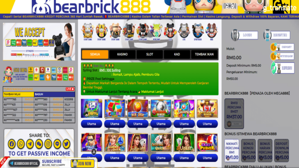 bearbrick888 trusted online casino